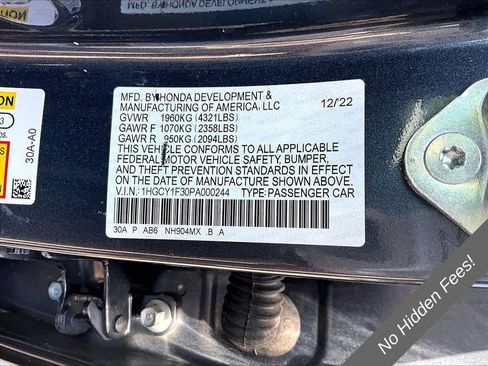 Used 2023 Honda Accord EX image 23