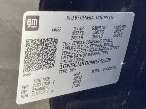 Certified 2022 Chevrolet Tahoe LS w/ Driver Alert Package RWD image 31