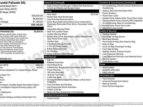 Used 2021 Hyundai Palisade SEL w/ Premium Package FWD image 3