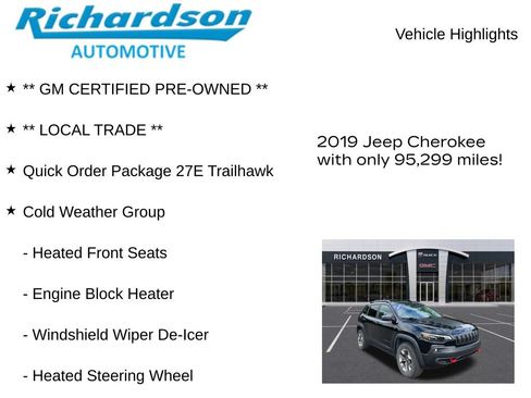 Used 2019 Jeep Cherokee Trailhawk w/ Cold Weather Group AWD/4WD image 10