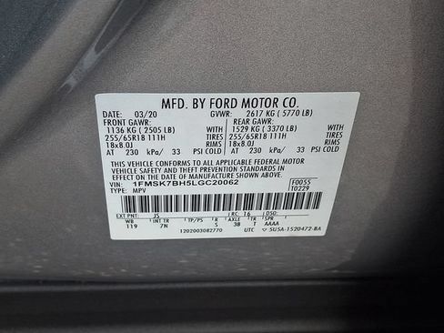 Certified 2020 Ford Explorer 2WD image 27