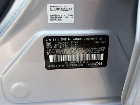 Used 2024 Mitsubishi Mirage ES FWD image 28