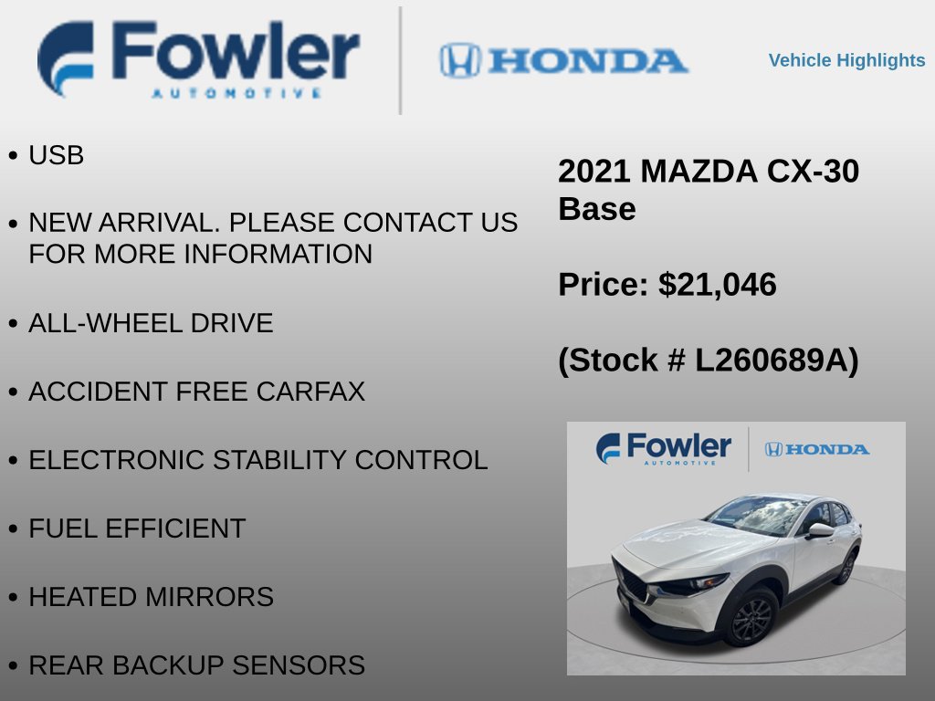 Used 2021 MAZDA CX-30 AWD 2.5 S image 8