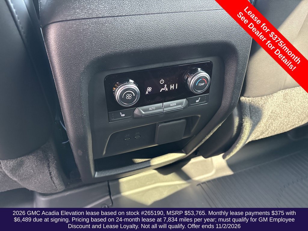 New 2026 GMC Acadia Elevation w/ Elevation Premium Package FWD image 26