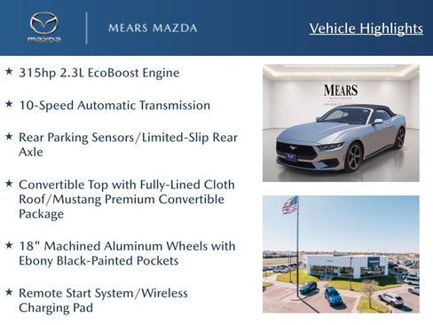 Used 2024 Ford Mustang Premium RWD image 2