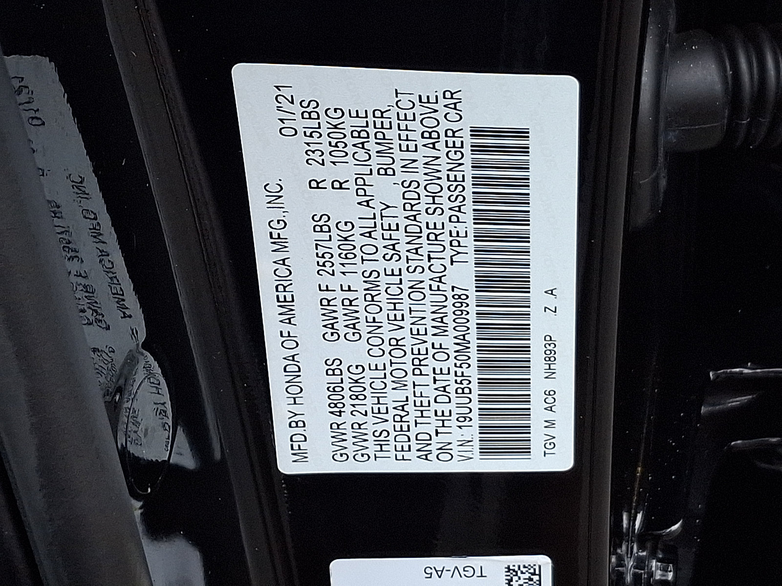 Certified 2021 Acura TLX w/ A-SPEC Package FWD image 28