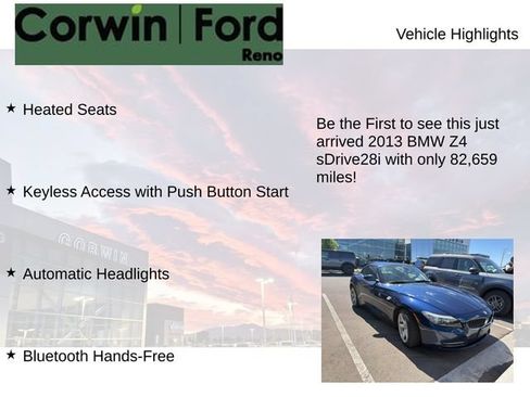 Used 2013 BMW Z4 sDrive28i RWD image 4