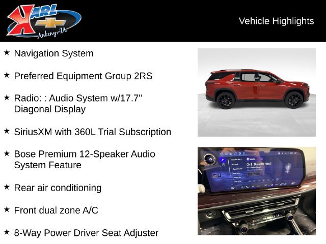 Certified 2027 Chevrolet Traverse RS AWD/4WD image 2