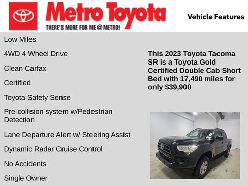 Certified 2023 Toyota Tacoma SR image 6