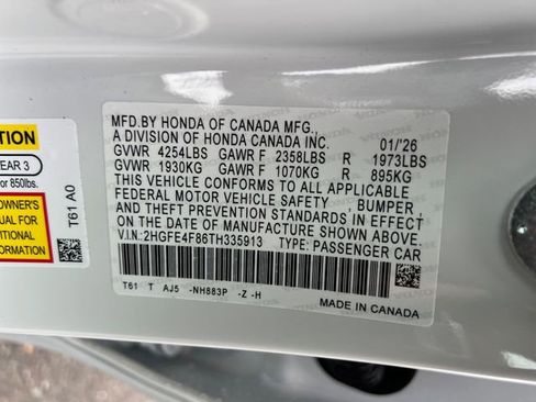 New 2026 Honda Civic Sport Touring image 18