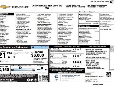 Used 2024 Chevrolet Silverado 1500 ZR2 w/ Technology Package AWD/4WD image 2