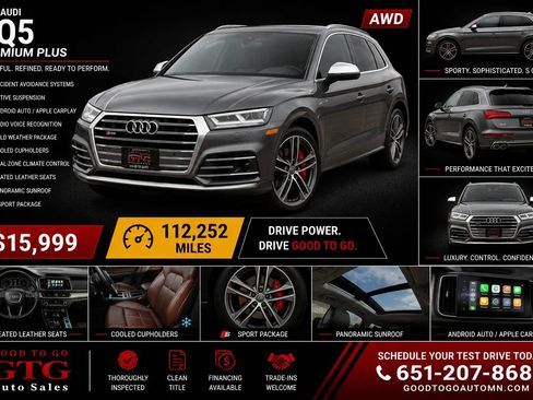 Used 2018 Audi SQ5 Premium Plus w/ S Sport Package AWD/4WD image 1