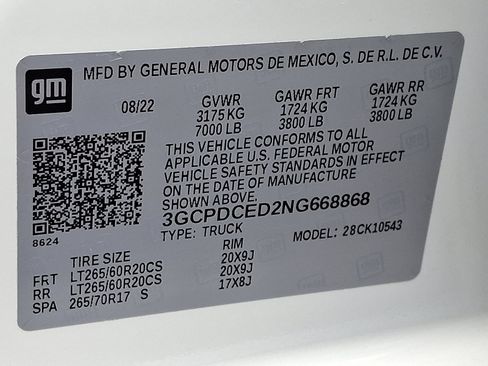 Used 2022 Chevrolet Silverado 1500 Custom Trail Boss image 26