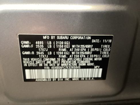 Used 2019 Subaru Outback 2.5i Premium image 16