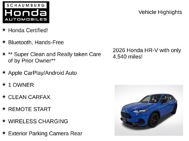 Certified 2026 Honda HR-V Sport image 14