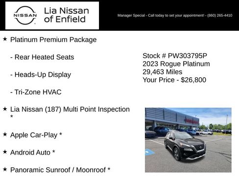 Certified 2023 Nissan Rogue Platinum w/ Platinum Premium Package AWD/4WD image 5