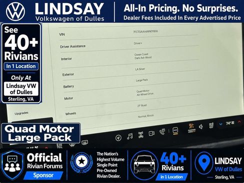 Used 2022 Rivian R1T Adventure AWD/4WD image 25