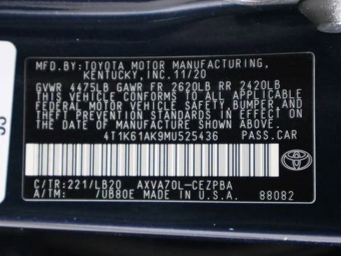 Used 2021 Toyota Camry XSE FWD image 44