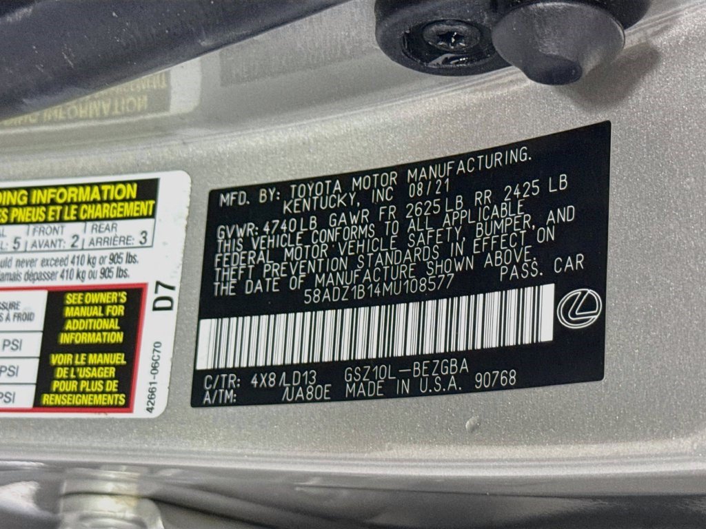 Used 2021 Lexus ES 350 w/ Premium Package FWD image 39