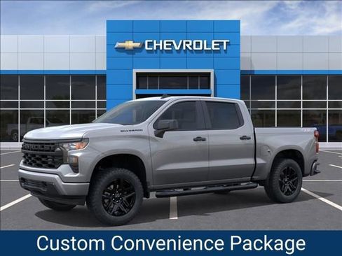 New 2026 Chevrolet Silverado 1500 Custom w/ Turbomax Blackout Package AWD/4WD image 2