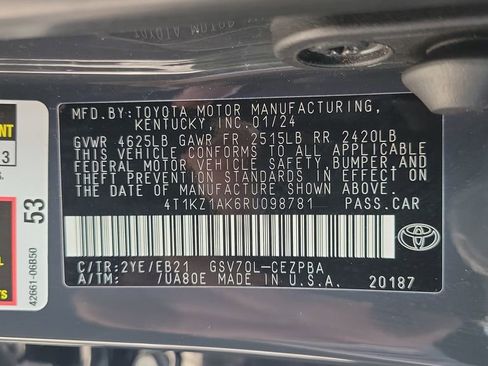 Certified 2024 Toyota Camry TRD FWD image 33