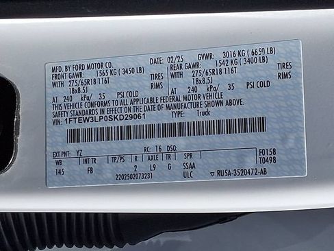 Used 2025 Ford F150 XLT w/ Equipment Group 302A MID AWD/4WD image 28