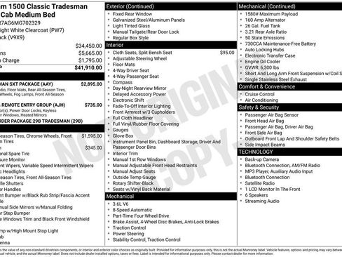 Used 2021 RAM 1500 Tradesman w/ Tradesman SXT Package AWD/4WD image 6