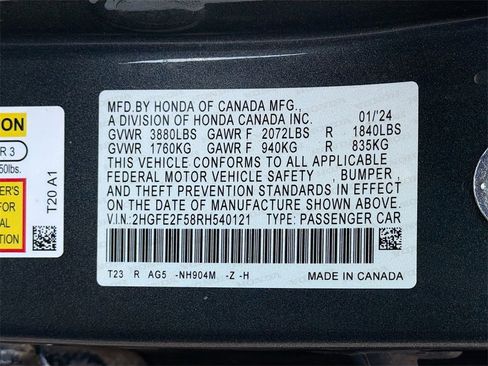 Used 2024 Honda Civic Sport image 29