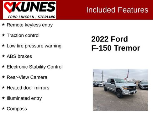 Used 2022 Ford F150 Tremor w/ Trailer Tow Package image 2