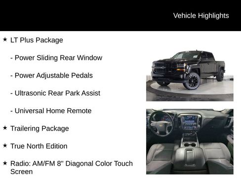 Used 2018 Chevrolet Silverado 1500 LT w/ True North Edition AWD/4WD image 7