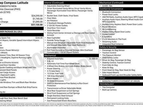 Used 2017 Jeep Compass Latitude AWD/4WD image 1