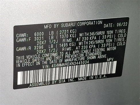 Used 2022 Subaru Ascent Touring w/ Popular Package #2A image 30