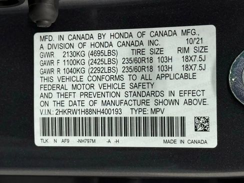 Used 2022 Honda CR-V EX-L image 65