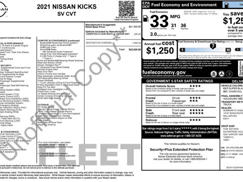 Used 2021 Nissan Kicks SV FWD image 2