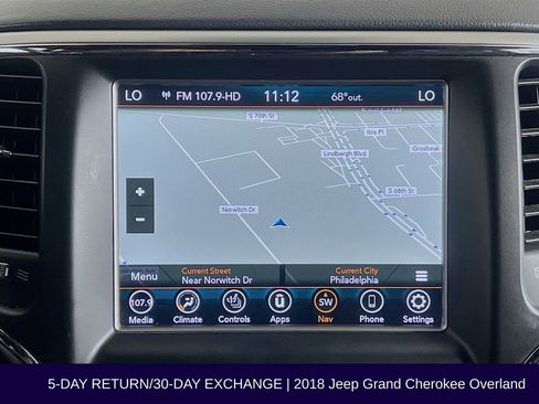 Used 2018 Jeep Grand Cherokee Overland AWD/4WD image 19