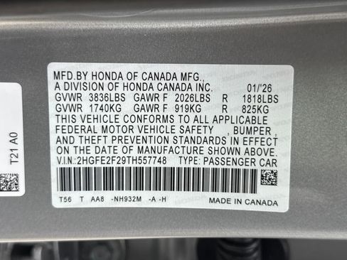 New 2026 Honda Civic LX image 28