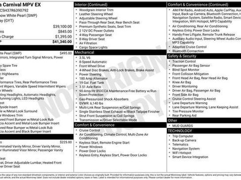 Used 2024 Kia Carnival EX FWD image 26