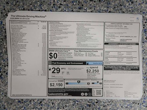 Used 2026 BMW X3 xDrive30 image 16