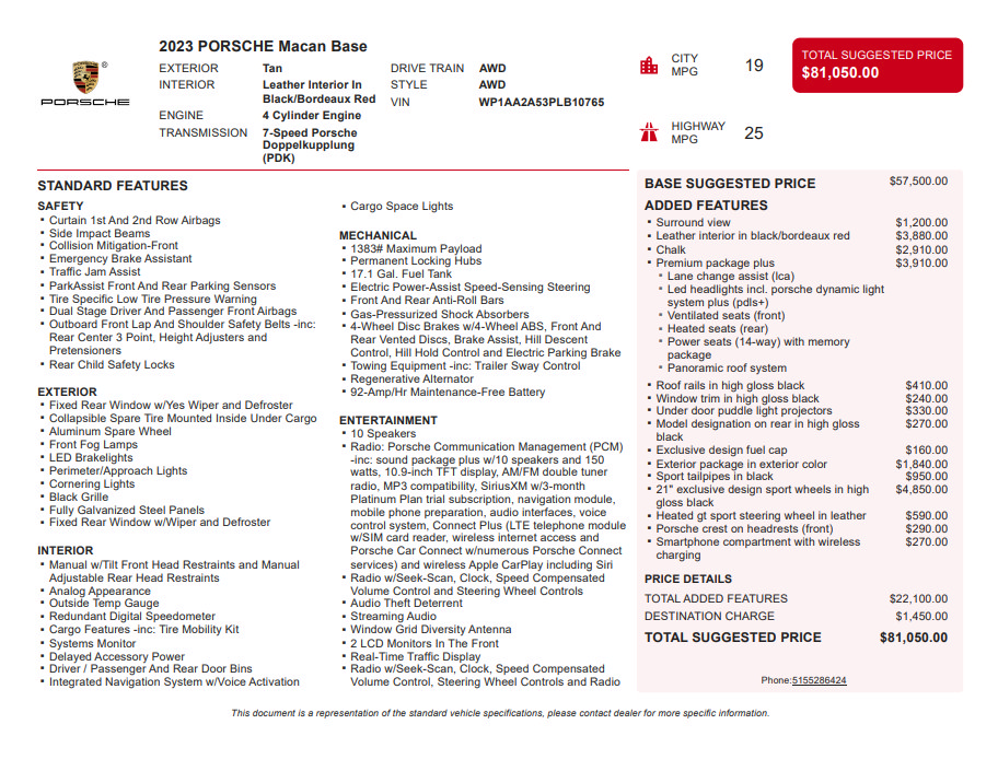 Used 2023 Porsche Macan AWD/4WD image 3