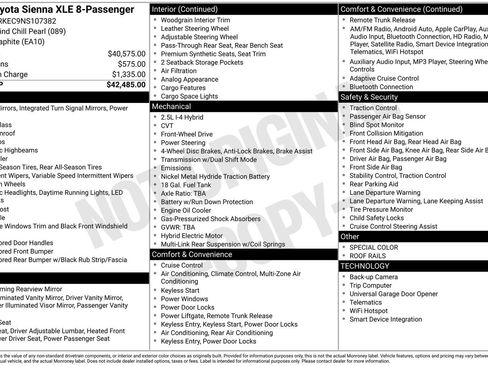 Used 2022 Toyota Sienna XLE image 6