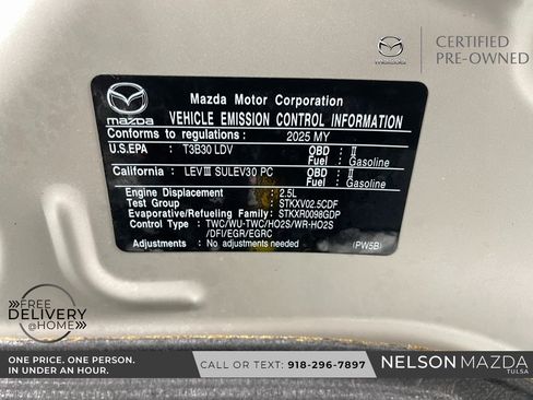 Certified 2025 MAZDA MAZDA3 s Sport image 53