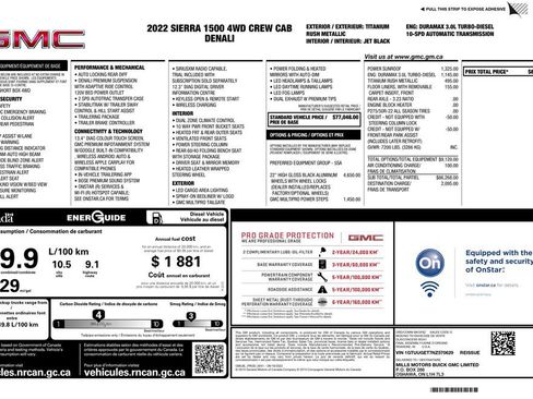 Used 2022 GMC Sierra 1500 Denali image 3