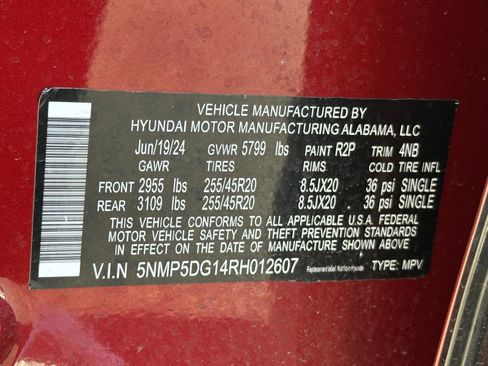 Used 2024 Hyundai Santa Fe Calligraphy image 15