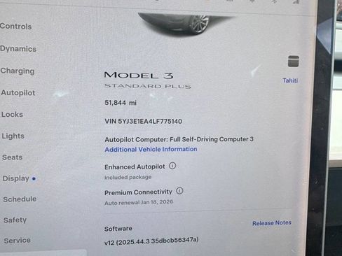 Used 2020 Tesla Model 3 Standard Range Plus image 1