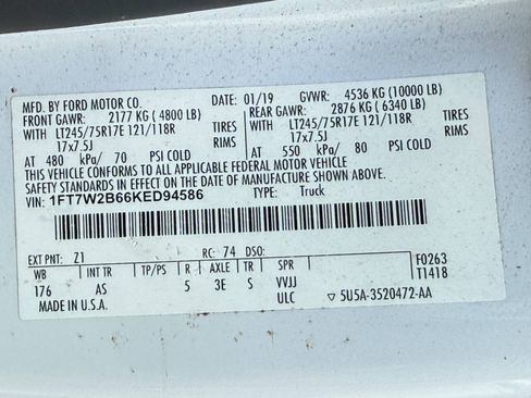 Used 2019 Ford F250 XL w/ Power Equipment Group AWD/4WD image 5