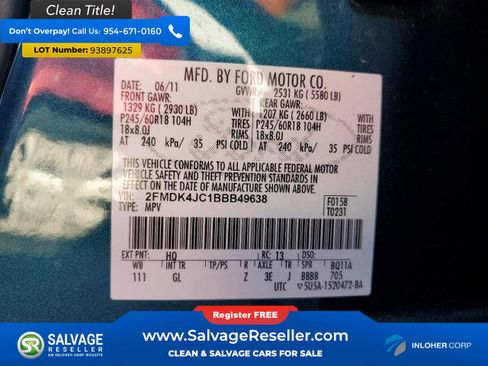 Used 2011 Ford Edge SEL w/ 202A Rapid Spec Order Code image 17