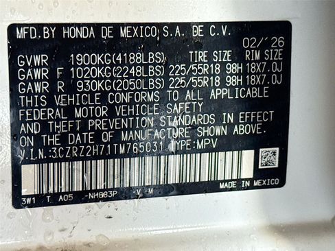 New 2026 Honda HR-V EX-L image 22