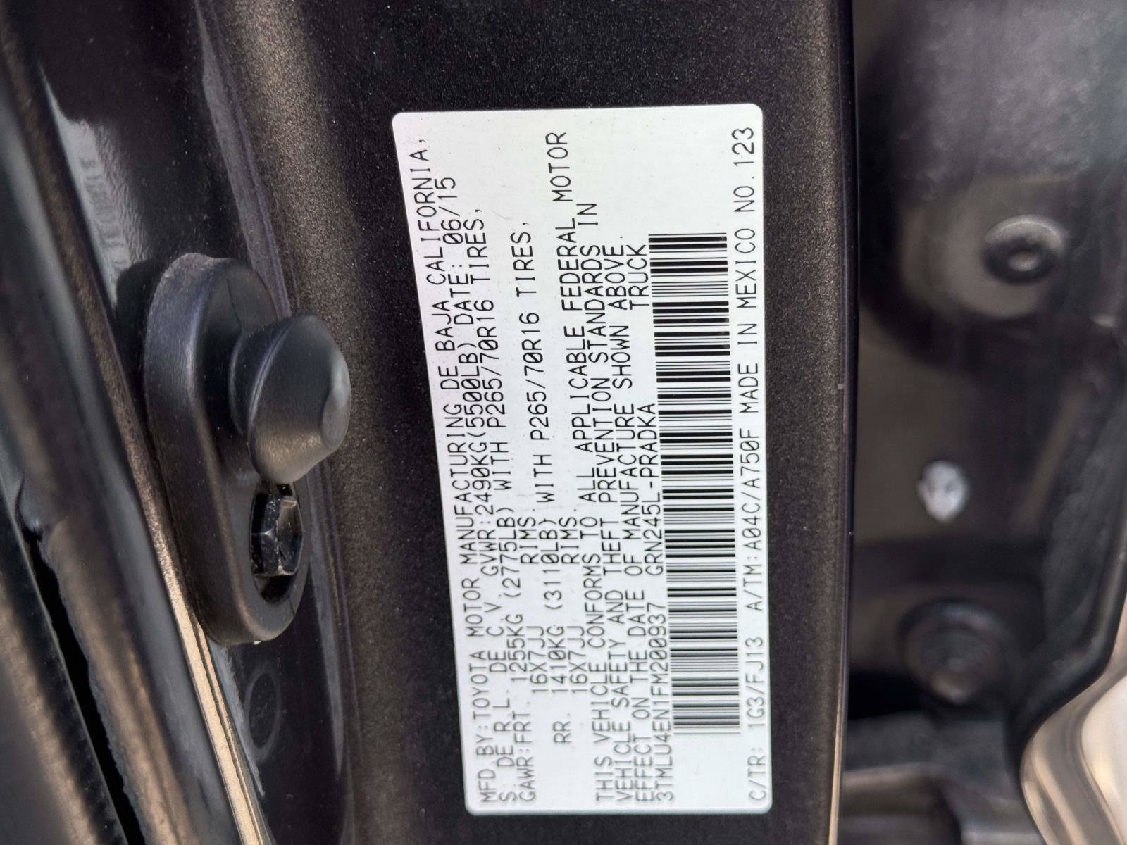 Used 2015 Toyota Tacoma 4x4 Double Cab w/ TRD Off-Road Package image 15