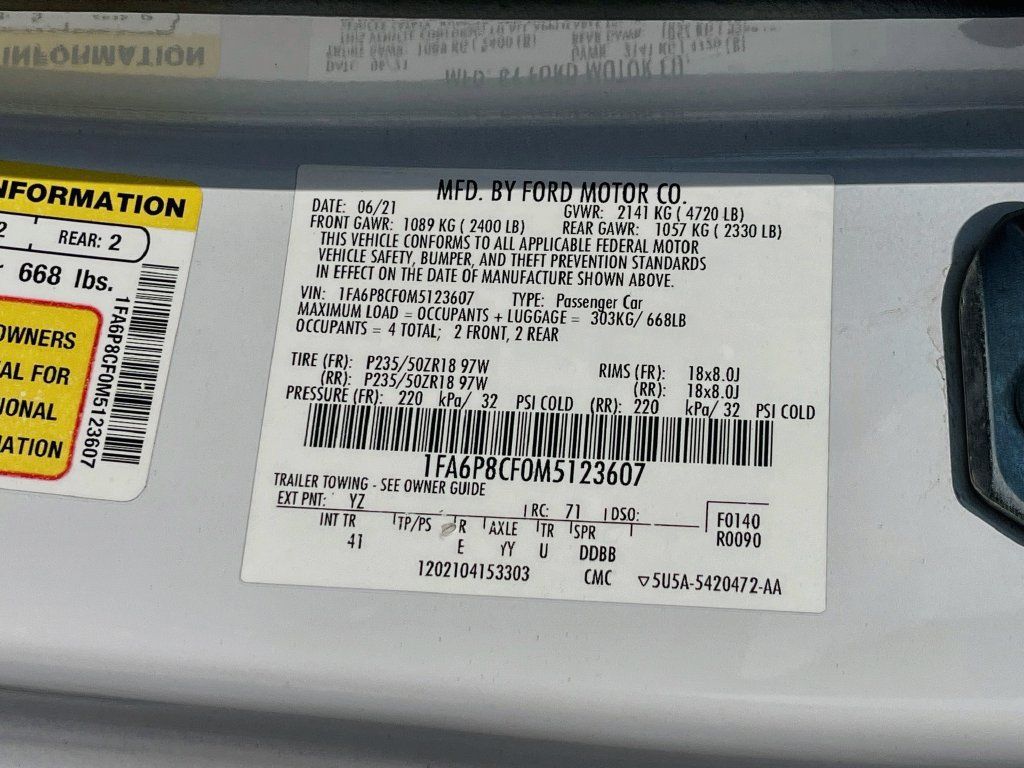 Used 2021 Ford Mustang GT Premium RWD image 30