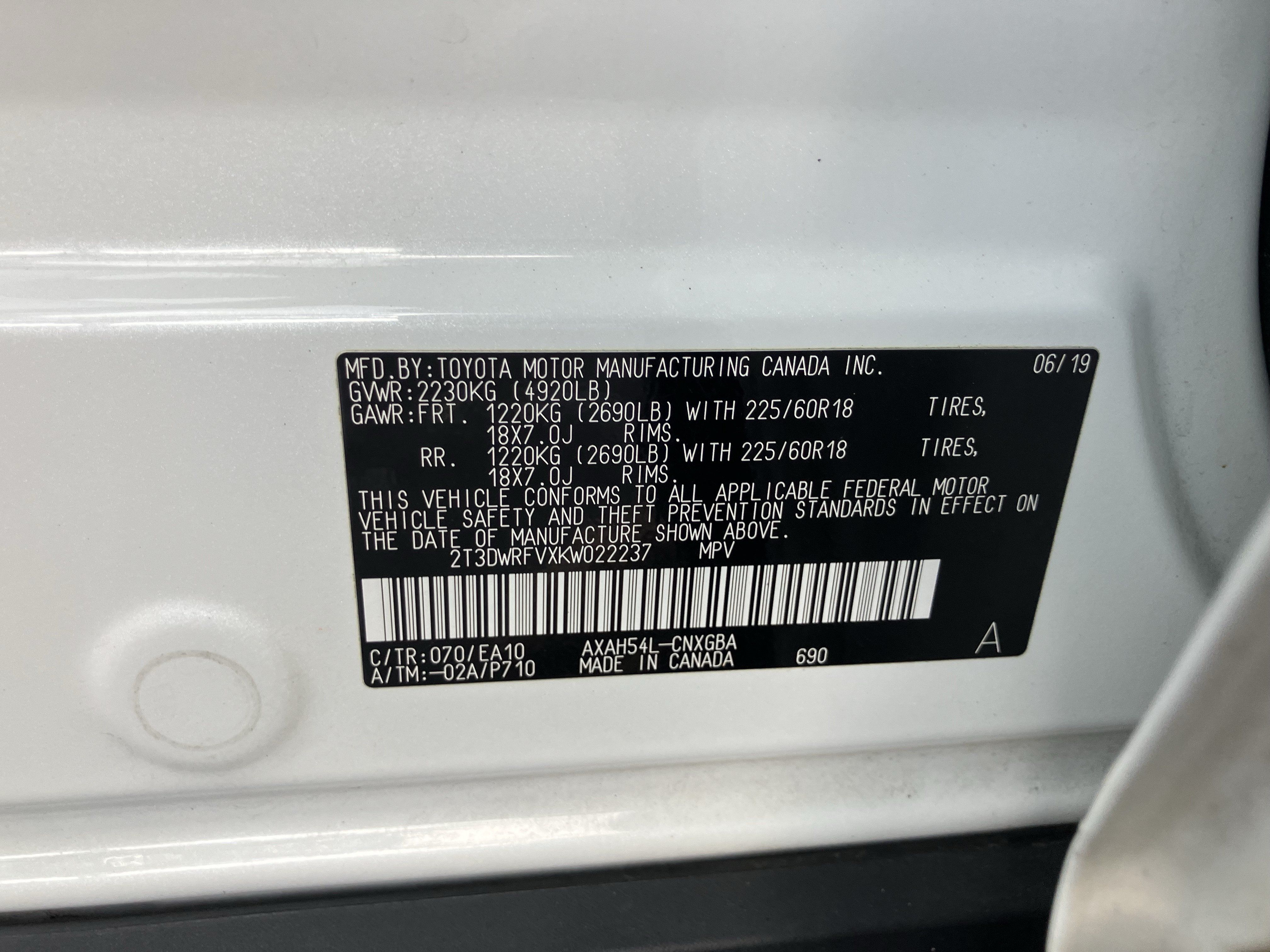 Used 2019 Toyota RAV4 Limited w/ Limited Grade Weather Package AWD/4WD image 36